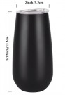 200ml champagneglass i rustfritt stål med lokk - Dobbeltveggisolert - Perfekt for vin, drinker, champagne thumbnail