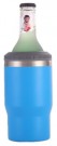 4 i 1 boks & flaskeisolator i rustfritt stål - 400ml - toveislokk - SUS-isolert bokskjøler, ølflaskeholder - Farge Azure thumbnail