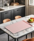 Elektrisk Matoppvarmingsmatte - elektrisk oppvarmingsbrett i silikon med 4 temperatur nivåer - Farge - Pink thumbnail