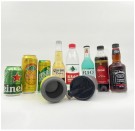 4 i 1 boks & flaskeisolator i rustfritt stål - 400ml - toveislokk - SUS-isolert bokskjøler, ølflaskeholder - Rød thumbnail