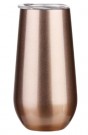 200ml champagneglass i rustfritt stål med lokk - Dobbeltveggisolert - Perfekt for vin, drinker, champagne thumbnail