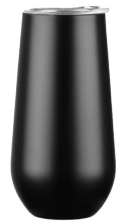 200ml champagneglass i rustfritt stål med lokk - Dobbeltveggisolert - Perfekt for vin, drinker, champagne